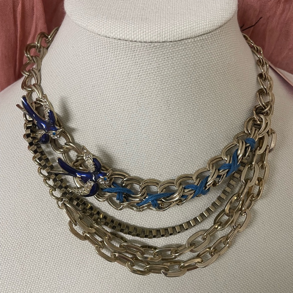 Multi strand Betsey Johnson Sparrow Necklace